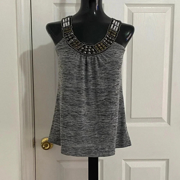 IZ Byer Embellished Neck Tank Top size XS - Picture 2 of 8